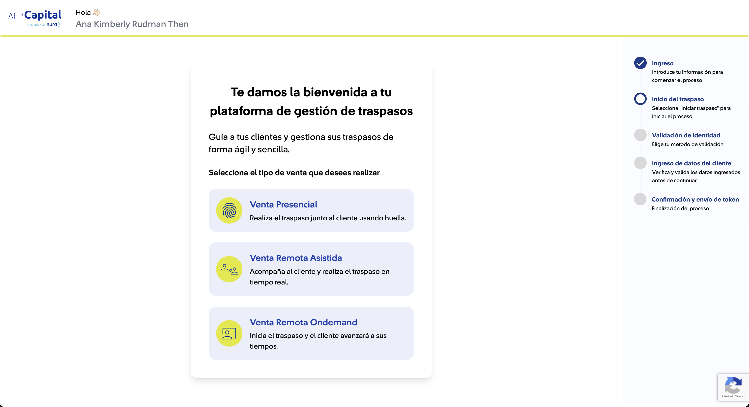 Venta remota asistida (VRA)